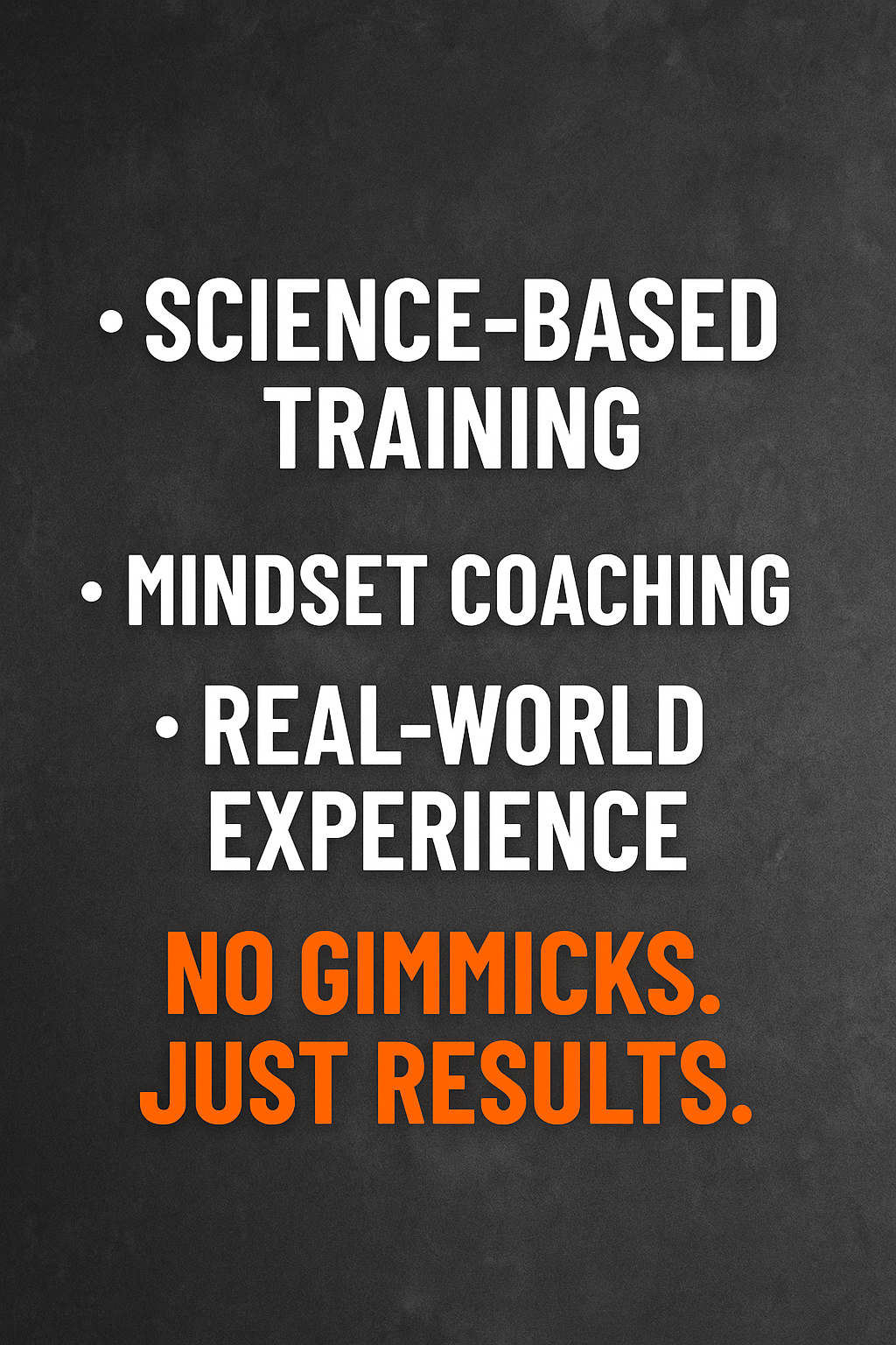 Science based training